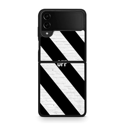 Samsung Galaxy Z Flip4 Get Off θήκη από τη Smartfits με σχέδιο στο πίσω μέρος και μαύρο περίβλημα | Smartphone case with colorful back and black bezels by Smartfits