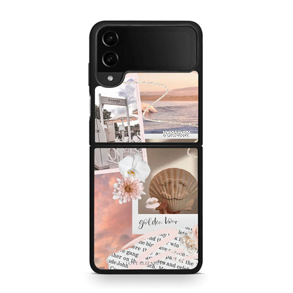 Samsung Galaxy Z Flip4 Golden Hour Θήκη Αγίου Βαλεντίνου από τη Smartfits με σχέδιο στο πίσω μέρος και μαύρο περίβλημα | Smartphone case with colorful back and black bezels by Smartfits