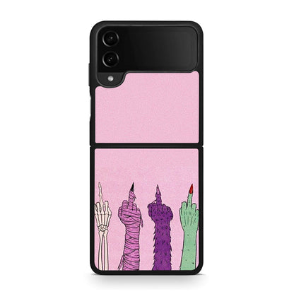 Samsung Galaxy Z Flip4 Halloween Be A Lady Θήκη από τη Smartfits με σχέδιο στο πίσω μέρος και μαύρο περίβλημα | Smartphone case with colorful back and black bezels by Smartfits