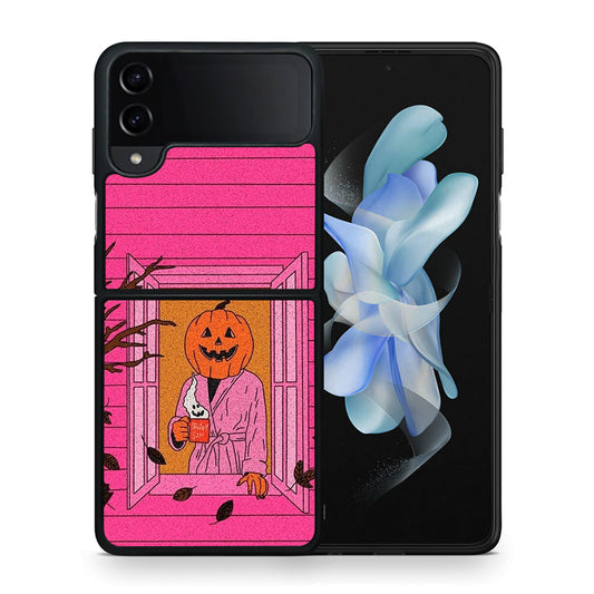 Halloween Pumpkin Lady - Samsung Galaxy Z Flip4 θήκη