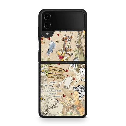 Samsung Galaxy Z Flip4 Happy Friends θήκη από τη Smartfits με σχέδιο στο πίσω μέρος και μαύρο περίβλημα | Smartphone case with colorful back and black bezels by Smartfits