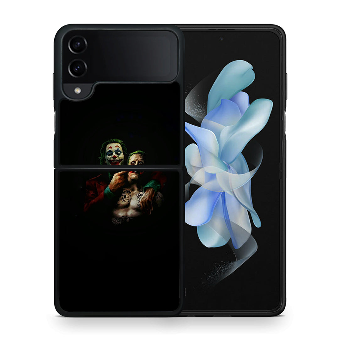 Θήκη Samsung Galaxy Z Flip4 Clown Hero από τη Smartfits με σχέδιο στο πίσω μέρος και μαύρο περίβλημα | Samsung Galaxy Z Flip4 Clown Hero case with colorful back and black bezels