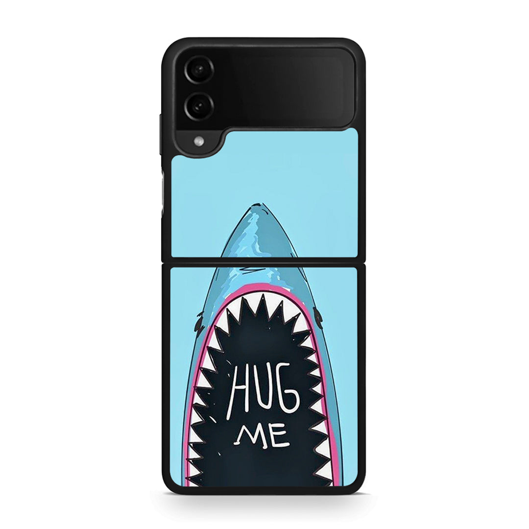 Samsung Galaxy Z Flip4 Hug Me θήκη από τη Smartfits με σχέδιο στο πίσω μέρος και μαύρο περίβλημα | Smartphone case with colorful back and black bezels by Smartfits