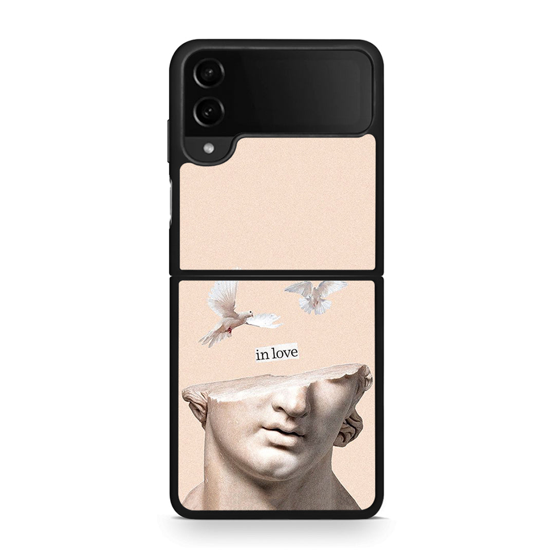 Samsung Galaxy Z Flip4 In Love θήκη από τη Smartfits με σχέδιο στο πίσω μέρος και μαύρο περίβλημα | Smartphone case with colorful back and black bezels by Smartfits