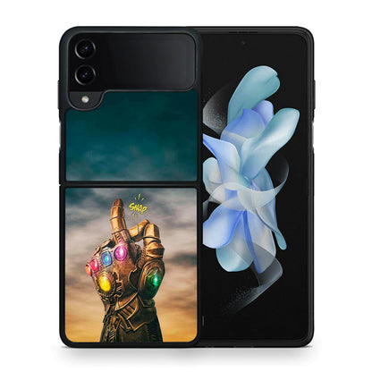 Θήκη Samsung Galaxy Z Flip4 Infinity Snap από τη Smartfits με σχέδιο στο πίσω μέρος και μαύρο περίβλημα | Samsung Galaxy Z Flip4 Infinity Snap case with colorful back and black bezels