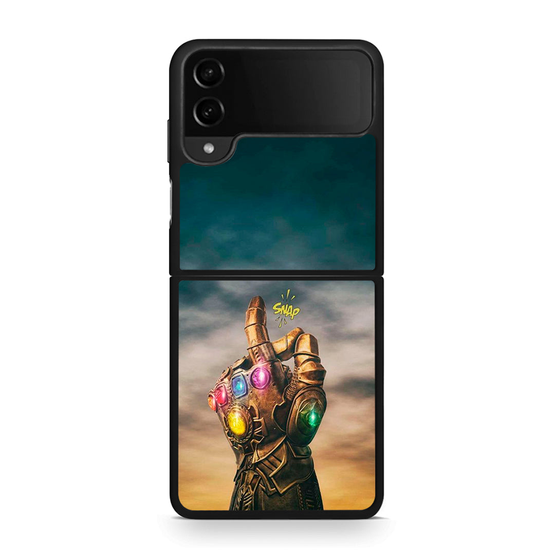 Samsung Galaxy Z Flip4 Infinity Snap θήκη από τη Smartfits με σχέδιο στο πίσω μέρος και μαύρο περίβλημα | Smartphone case with colorful back and black bezels by Smartfits