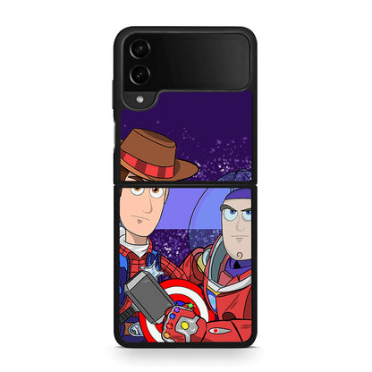 Samsung Galaxy Z Flip4 Infinity Story θήκη από τη Smartfits με σχέδιο στο πίσω μέρος και μαύρο περίβλημα | Smartphone case with colorful back and black bezels by Smartfits