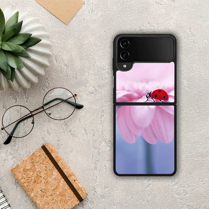 Ladybug Flower - Samsung Galaxy Z Flip4 θήκη