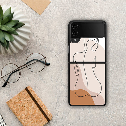 LineArt Woman - Samsung Galaxy Z Flip4 θήκη