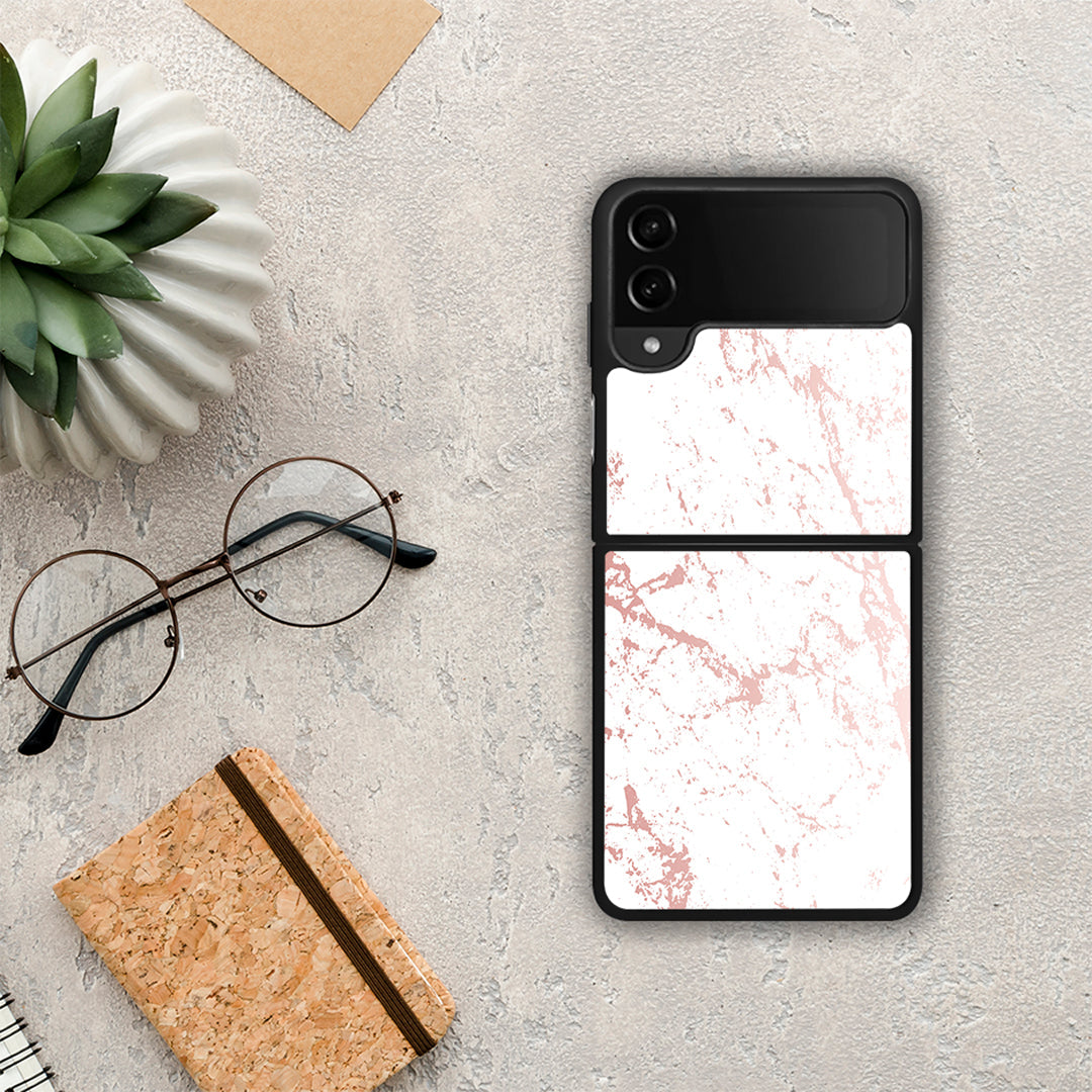 Marble Pink Splash - Samsung Galaxy Z Flip4 θήκη