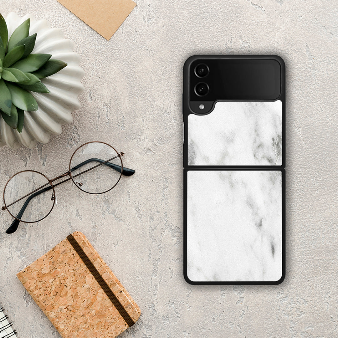 Marble White - Samsung Galaxy Z Flip4 θήκη