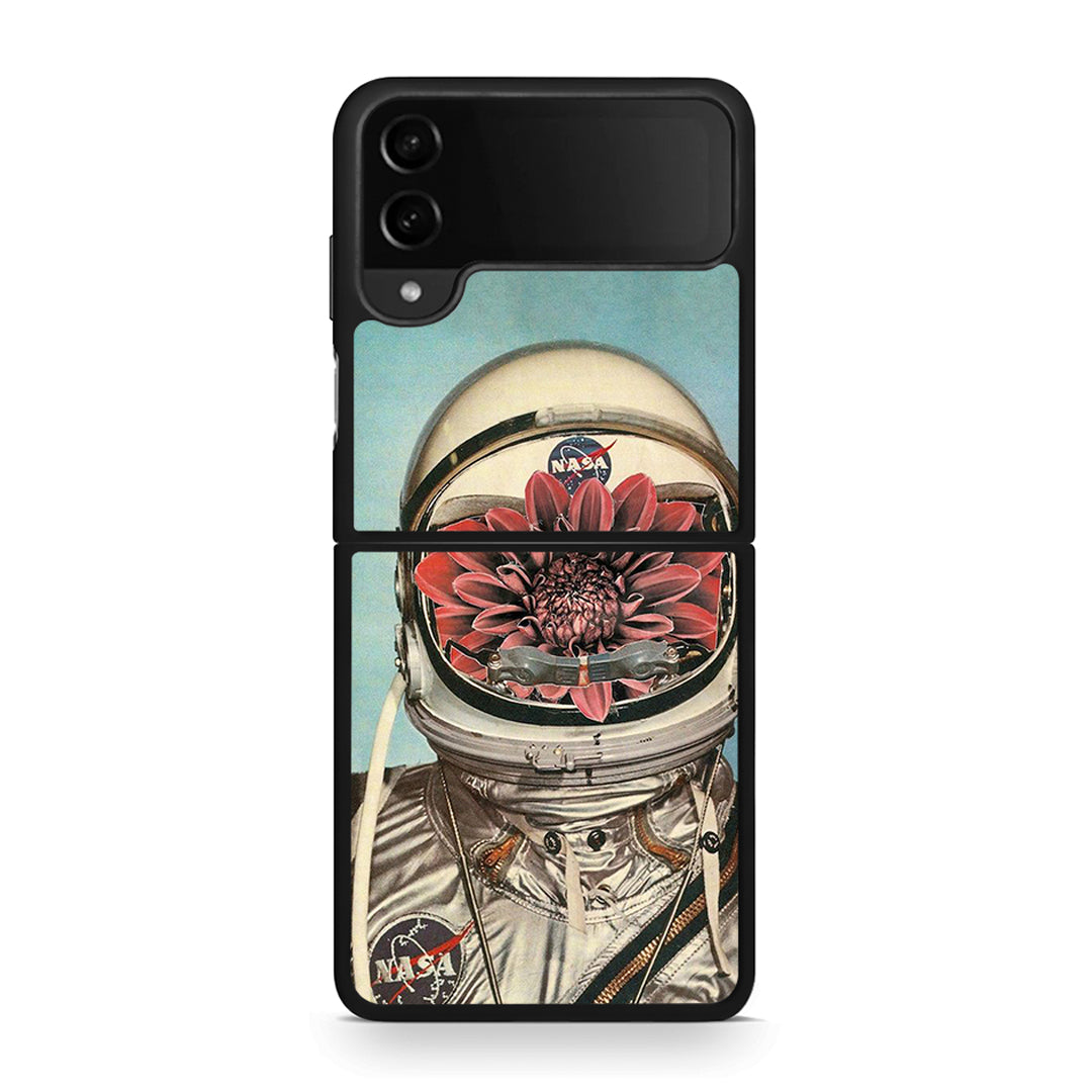 Samsung Galaxy Z Flip4 Nasa Bloom θήκη από τη Smartfits με σχέδιο στο πίσω μέρος και μαύρο περίβλημα | Smartphone case with colorful back and black bezels by Smartfits