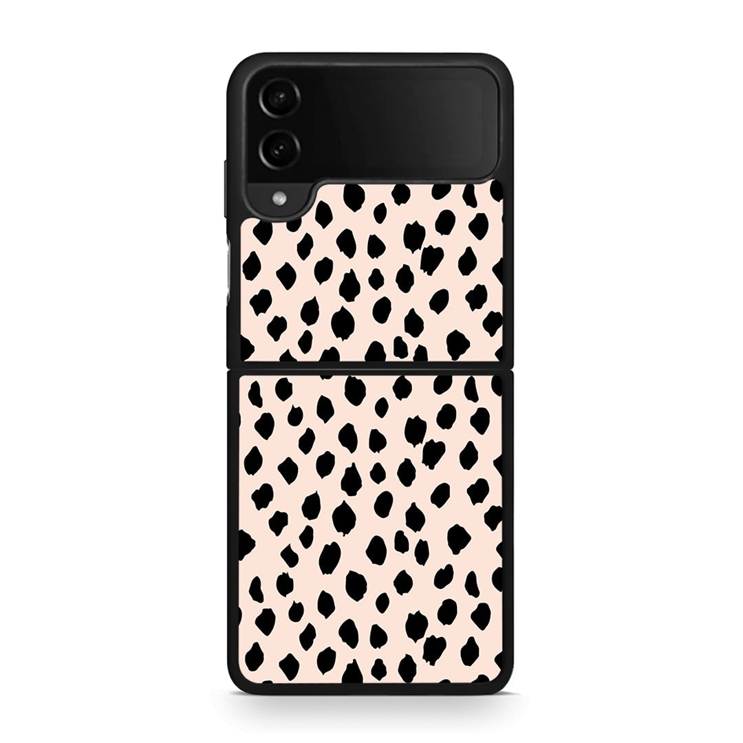 Samsung Galaxy Z Flip4 New Polka Dots θήκη από τη Smartfits με σχέδιο στο πίσω μέρος και μαύρο περίβλημα | Smartphone case with colorful back and black bezels by Smartfits