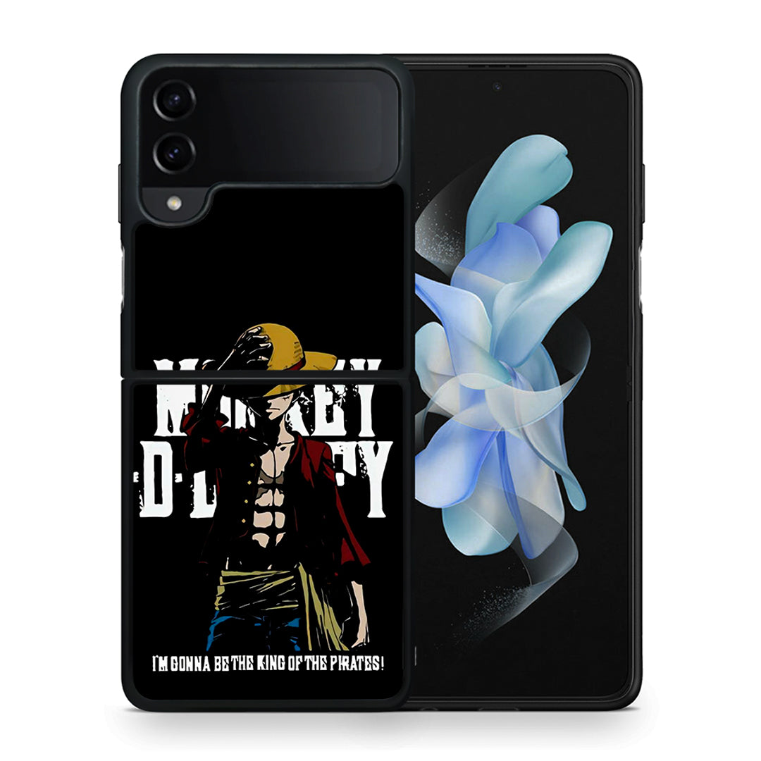 Θήκη Samsung Galaxy Z Flip4 Pirate King από τη Smartfits με σχέδιο στο πίσω μέρος και μαύρο περίβλημα | Samsung Galaxy Z Flip4 Pirate King case with colorful back and black bezels