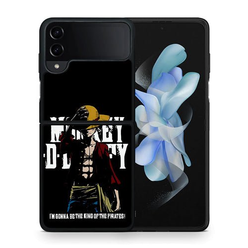 Θήκη Samsung Galaxy Z Flip4 Pirate King από τη Smartfits με σχέδιο στο πίσω μέρος και μαύρο περίβλημα | Samsung Galaxy Z Flip4 Pirate King case with colorful back and black bezels