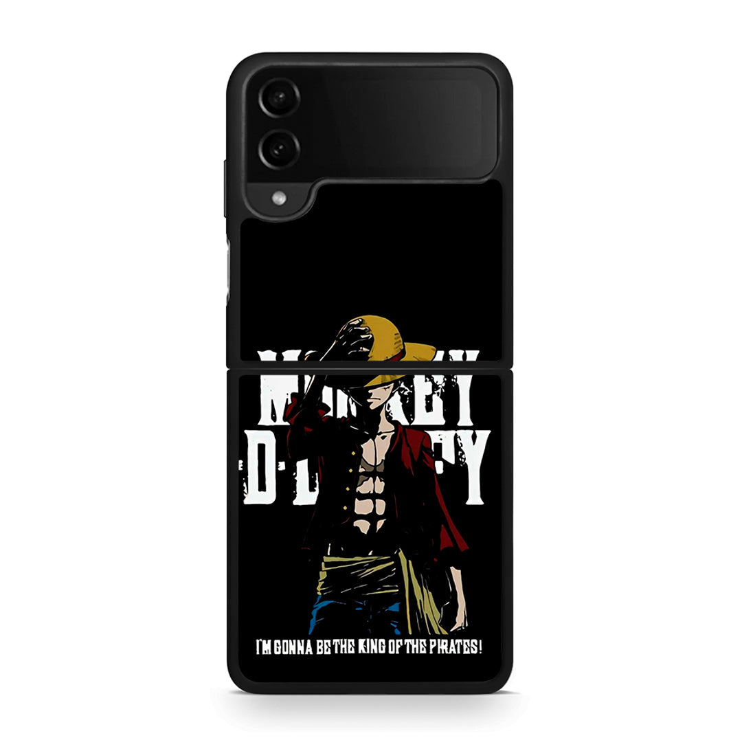 Samsung Galaxy Z Flip4 Pirate King θήκη από τη Smartfits με σχέδιο στο πίσω μέρος και μαύρο περίβλημα | Smartphone case with colorful back and black bezels by Smartfits