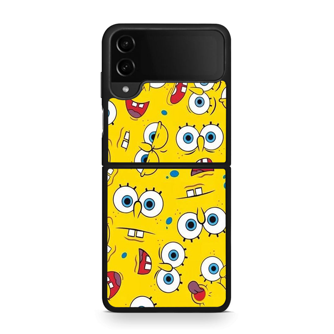 4 - Samsung Galaxy Z Flip4 Sponge PopArt case, cover, bumper