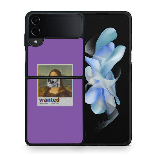 Θήκη Samsung Galaxy Z Flip4 Monalisa Popart από τη Smartfits με σχέδιο στο πίσω μέρος και μαύρο περίβλημα | Samsung Galaxy Z Flip4 Monalisa Popart case with colorful back and black bezels