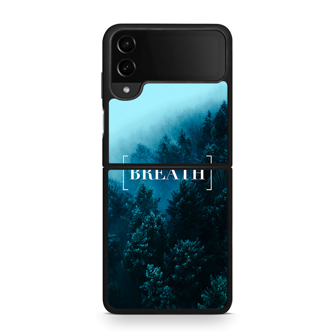 4 - Samsung Galaxy Z Flip4 Breath Quote case, cover, bumper