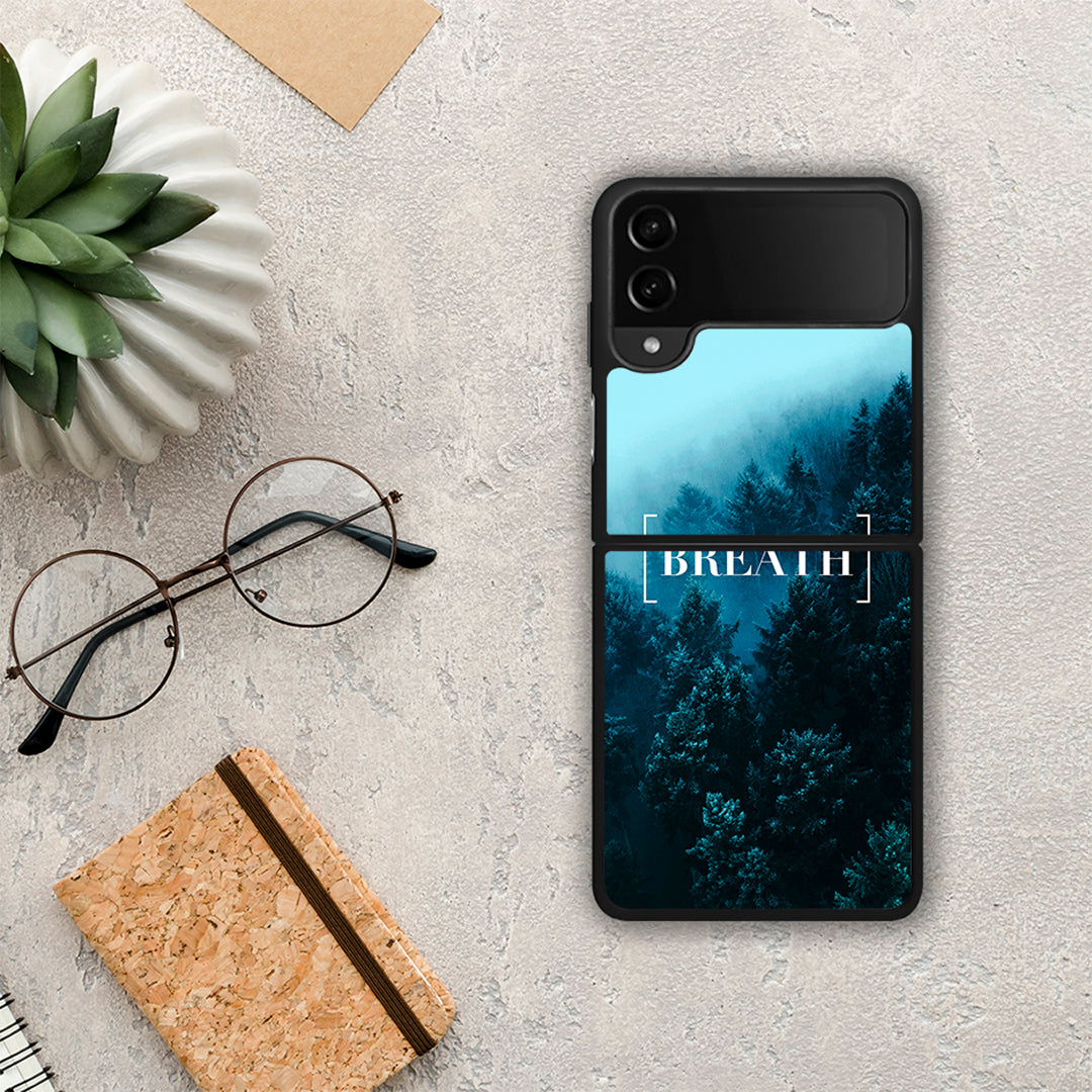 Quote Breath - Samsung Galaxy Z Flip4 θήκη