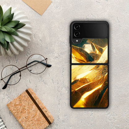 Real Gold - Samsung Galaxy Z Flip4 θήκη