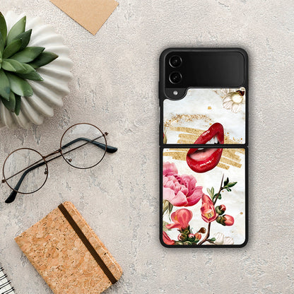 Red Lips - Samsung Galaxy Z Flip4 θήκη