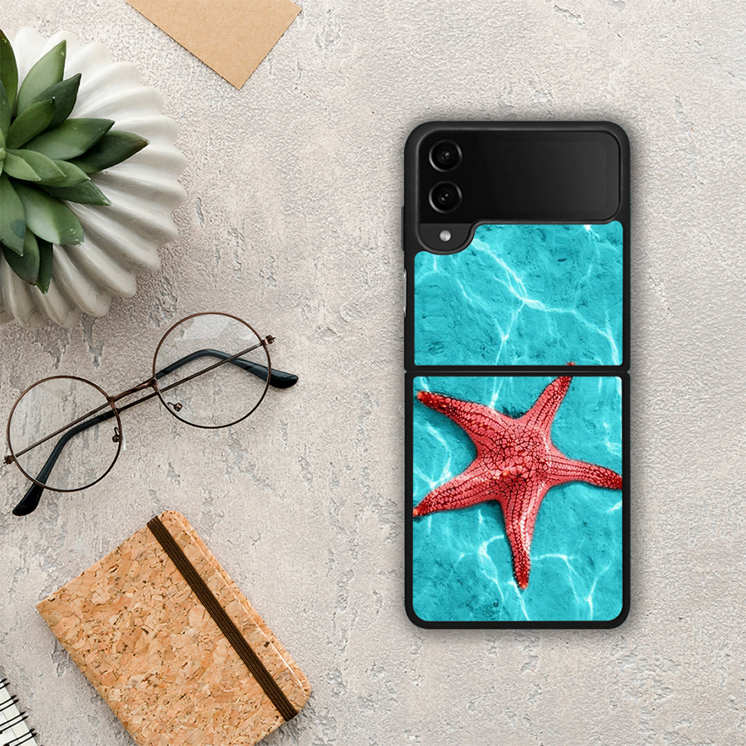 Red Starfish - Samsung Galaxy Z Flip4 θήκη