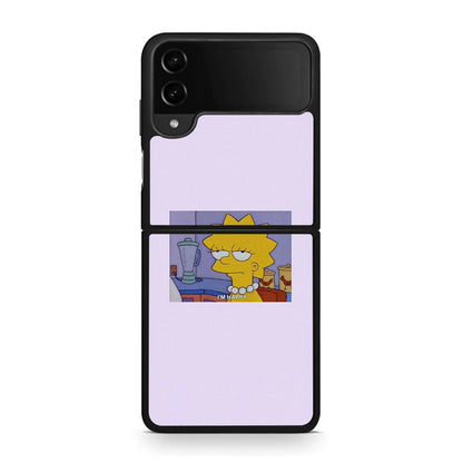 Samsung Galaxy Z Flip4 So Happy θήκη από τη Smartfits με σχέδιο στο πίσω μέρος και μαύρο περίβλημα | Smartphone case with colorful back and black bezels by Smartfits