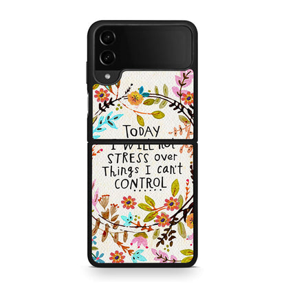 Samsung Galaxy Z Flip4 Stress Over θήκη από τη Smartfits με σχέδιο στο πίσω μέρος και μαύρο περίβλημα | Smartphone case with colorful back and black bezels by Smartfits