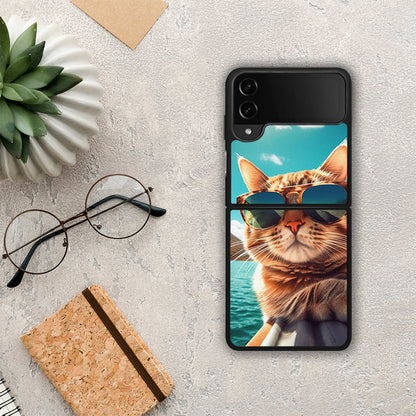 Summer Cat - Samsung Galaxy Z Flip4 θήκη