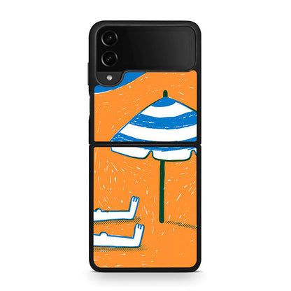 Samsung Galaxy Z Flip4 Summering Θήκη από τη Smartfits με σχέδιο στο πίσω μέρος και μαύρο περίβλημα | Smartphone case with colorful back and black bezels by Smartfits