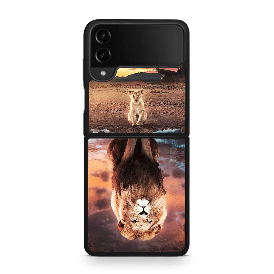 Samsung Galaxy Z Flip4 Sunset Dreams Θήκη Αγίου Βαλεντίνου από τη Smartfits με σχέδιο στο πίσω μέρος και μαύρο περίβλημα | Smartphone case with colorful back and black bezels by Smartfits