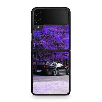 Samsung Galaxy Z Flip4 Super Car Θήκη Αγίου Βαλεντίνου από τη Smartfits με σχέδιο στο πίσω μέρος και μαύρο περίβλημα | Smartphone case with colorful back and black bezels by Smartfits