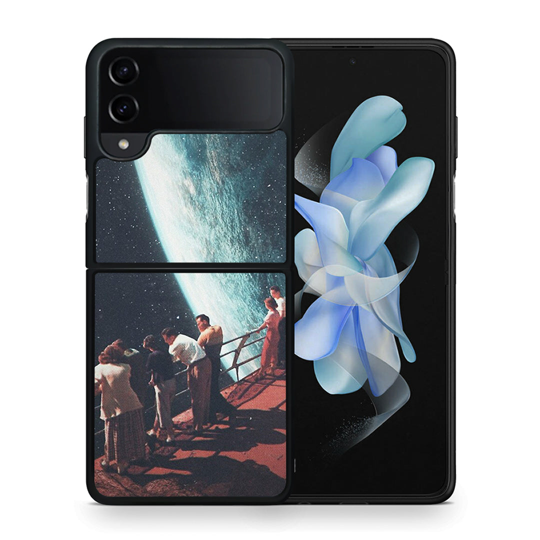 Θήκη Samsung Galaxy Z Flip4 Surreal View από τη Smartfits με σχέδιο στο πίσω μέρος και μαύρο περίβλημα | Samsung Galaxy Z Flip4 Surreal View case with colorful back and black bezels