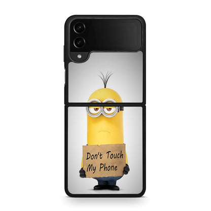 4 - Samsung Galaxy Z Flip4 Minion Text case, cover, bumper