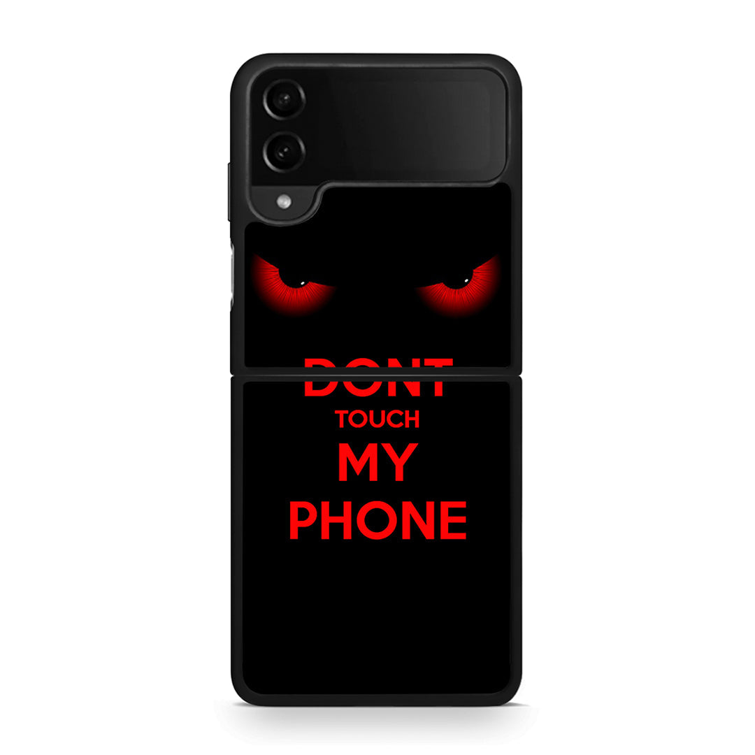 Samsung Galaxy Z Flip4 Touch My Phone Θήκη από τη Smartfits με σχέδιο στο πίσω μέρος και μαύρο περίβλημα | Smartphone case with colorful back and black bezels by Smartfits