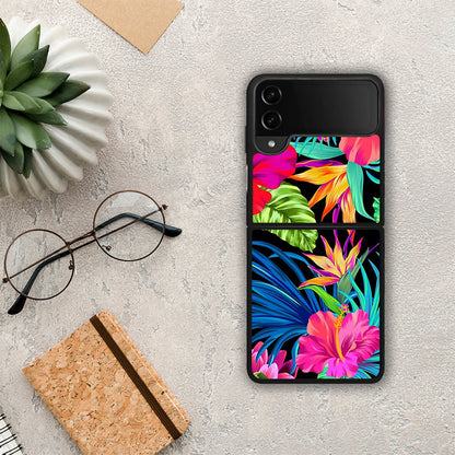 Tropical Flowers - Samsung Galaxy Z Flip4 θήκη