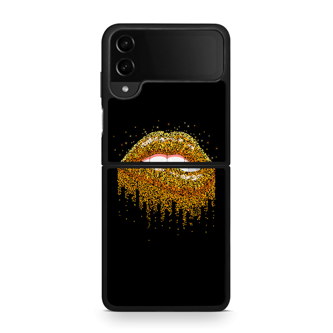 4 - Samsung Galaxy Z Flip4 Golden Valentine case, cover, bumper