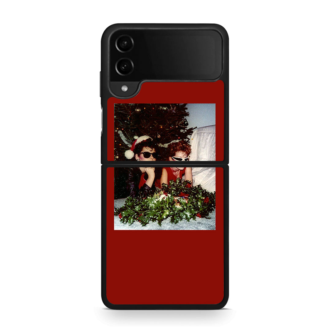 Samsung Galaxy Z Flip4 Waiting For Xmas θήκη από τη Smartfits με σχέδιο στο πίσω μέρος και μαύρο περίβλημα | Smartphone case with colorful back and black bezels by Smartfits