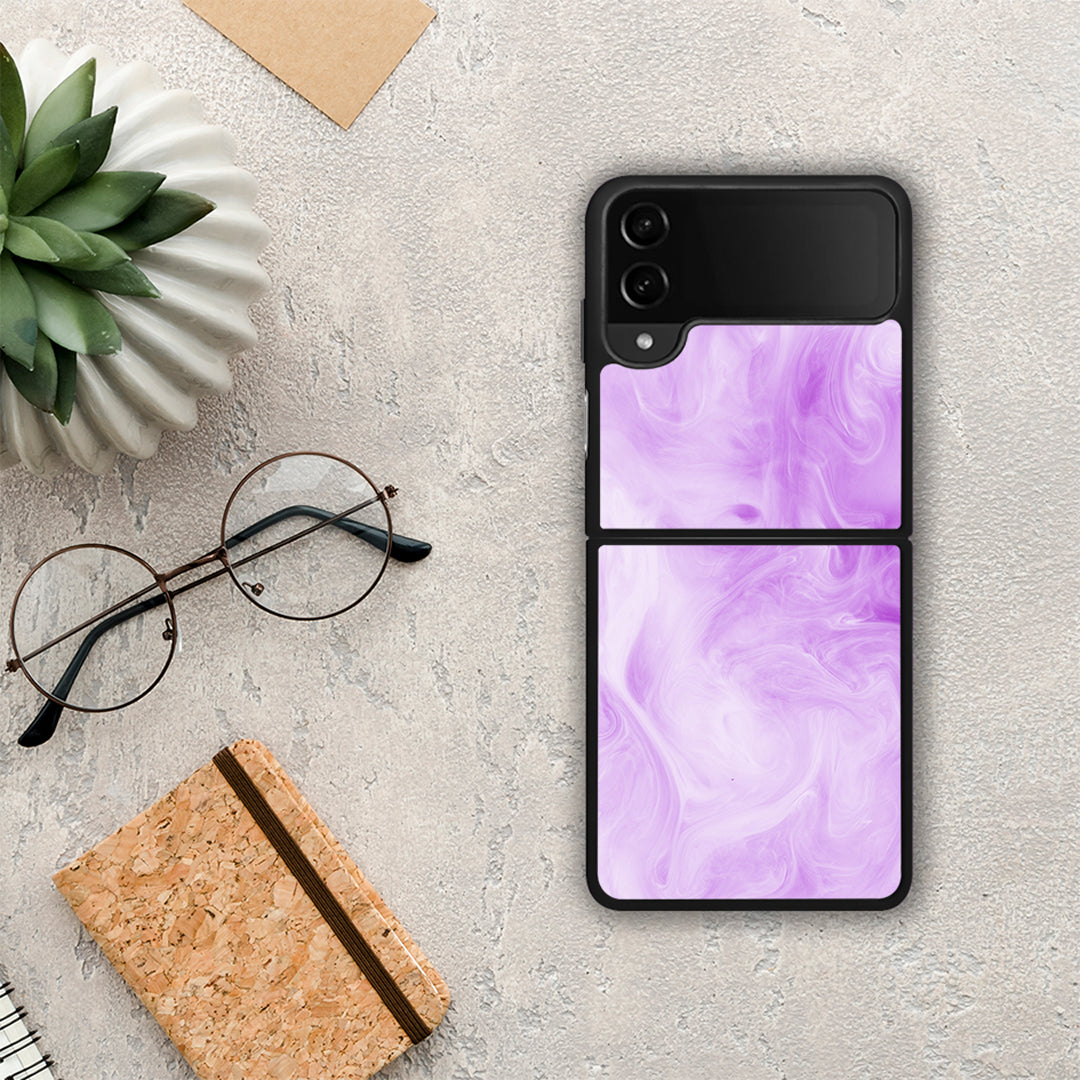 Watercolor Lavender - Samsung Galaxy Z Flip4 θήκη