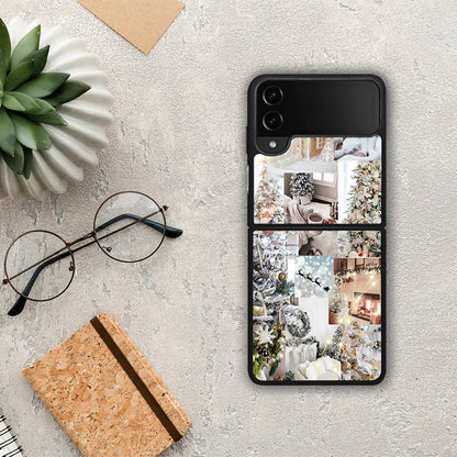 White Christmas - Samsung Galaxy Z Flip4 θήκη