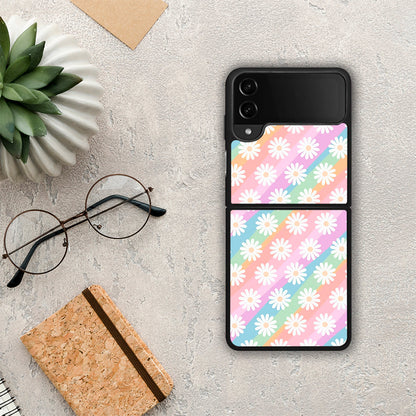 White Daisies - Samsung Galaxy Z Flip4 θήκη