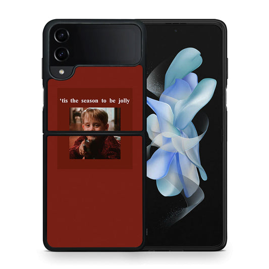 Θήκη Samsung Galaxy Z Flip4 Xmas Ultimate Spirit από τη Smartfits με σχέδιο στο πίσω μέρος και μαύρο περίβλημα | Samsung Galaxy Z Flip4 Xmas Ultimate Spirit case with colorful back and black bezels