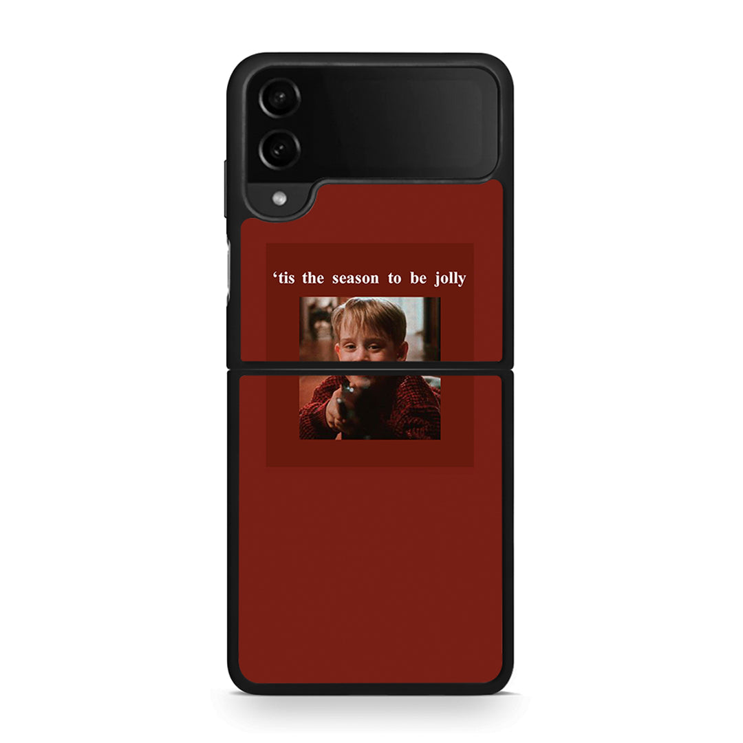 Samsung Galaxy Z Flip4 Xmas Ultimate Spirit θήκη από τη Smartfits με σχέδιο στο πίσω μέρος και μαύρο περίβλημα | Smartphone case with colorful back and black bezels by Smartfits