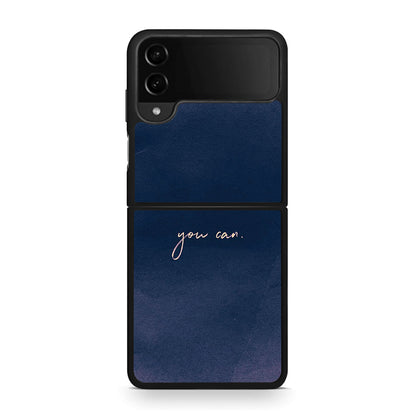 Samsung Galaxy Z Flip4 You Can θήκη από τη Smartfits με σχέδιο στο πίσω μέρος και μαύρο περίβλημα | Smartphone case with colorful back and black bezels by Smartfits