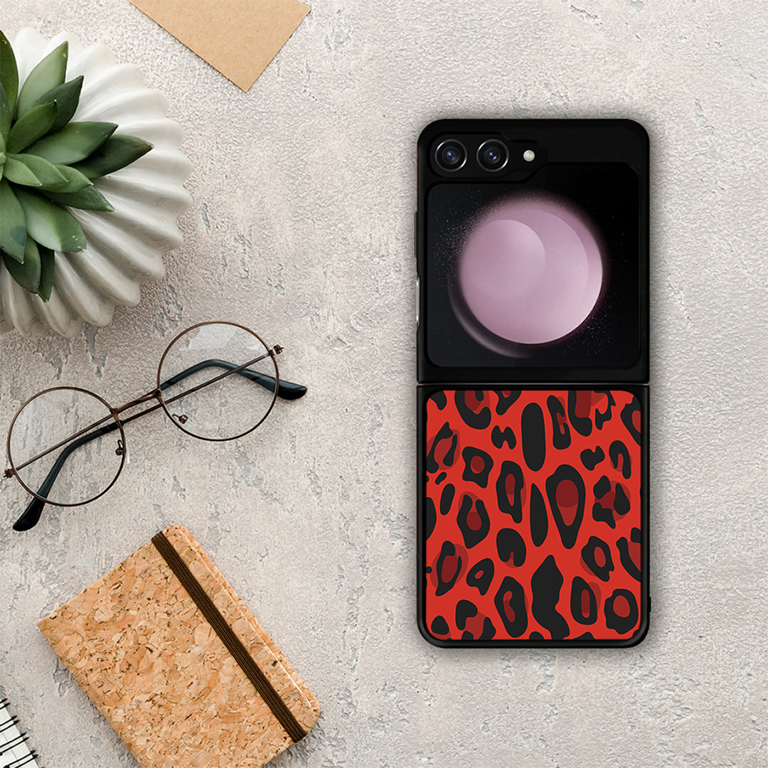 Animal Red Leopard - Samsung Galaxy Z Flip5 θήκη