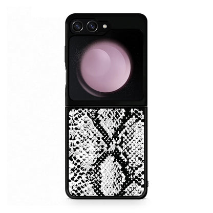 24 - Samsung Galaxy Z Flip5 White Snake Animal case, cover, bumper
