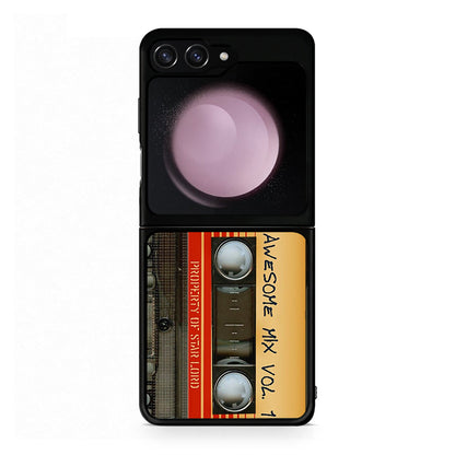 Samsung Galaxy Z Flip5 Awesome Mix θήκη από τη Smartfits με σχέδιο στο πίσω μέρος και μαύρο περίβλημα | Smartphone case with colorful back and black bezels by Smartfits