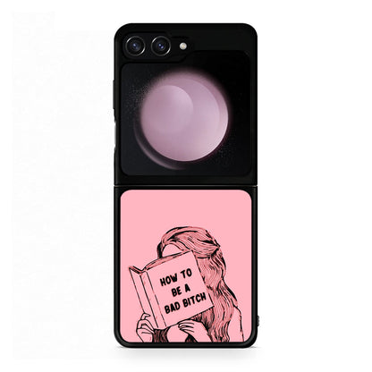 Samsung Galaxy Z Flip5 Bad Bitch θήκη από τη Smartfits με σχέδιο στο πίσω μέρος και μαύρο περίβλημα | Smartphone case with colorful back and black bezels by Smartfits