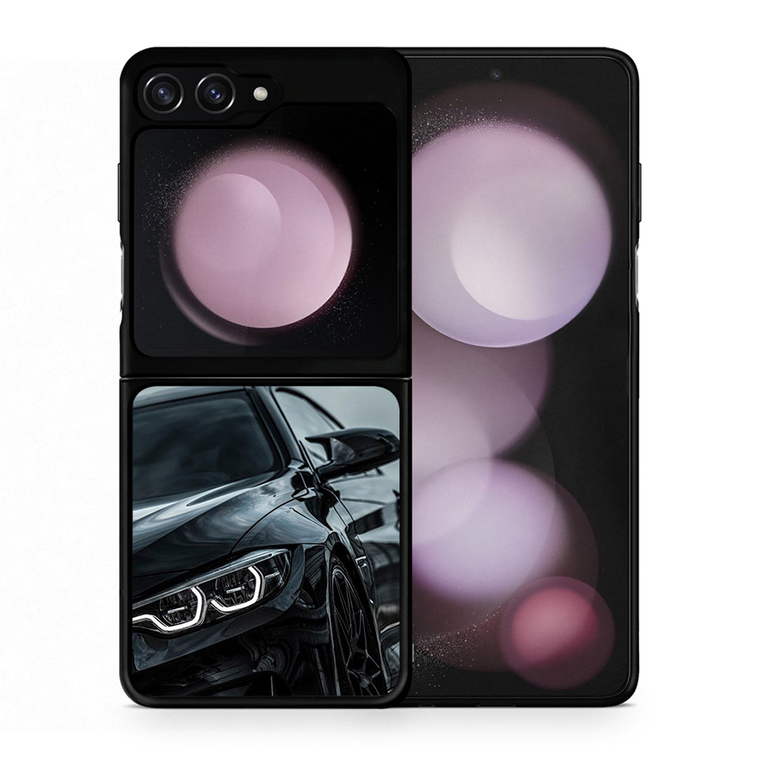Θήκη Samsung Galaxy Z Flip5 Black BMW από τη Smartfits με σχέδιο στο πίσω μέρος και μαύρο περίβλημα | Samsung Galaxy Z Flip5 Black BMW case with colorful back and black bezels